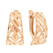 Серьги из серебра с позолотой