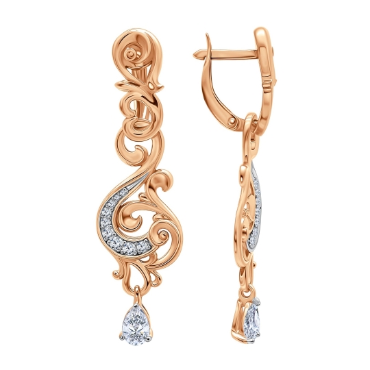 Серьги из серебра с аметистами