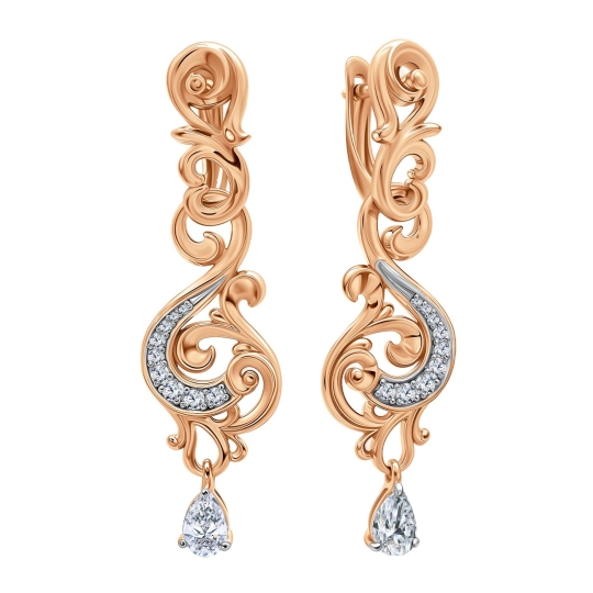 Серьги из серебра с аметистами