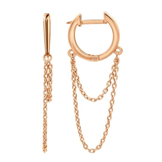 Серьги из серебра с позолотой