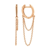 Серьги из серебра с позолотой