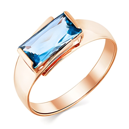 Кольцо из комбинированного золота с бриллиантами