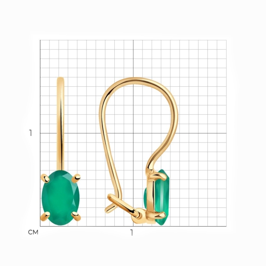 Серьги из золота с бриллиантами