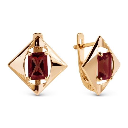 Серьги из белого золота с бриллиантами