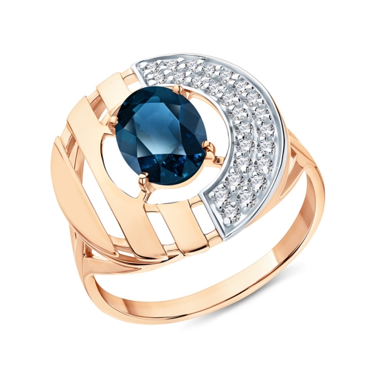 Кольцо из золота с бриллиантами