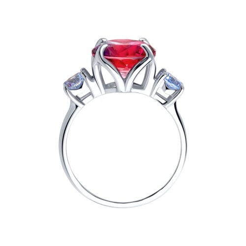 Кольцо из серебра с миксом камней