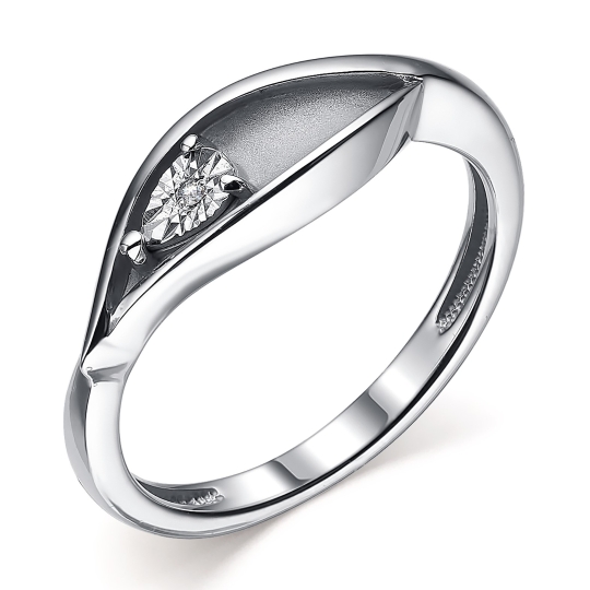 Серьги из серебра с бриллиантами