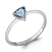 Кольцо из серебра с топазом Swiss