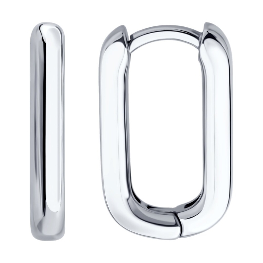 Серьги из серебра с ювелирными кристаллами лунный оникс и фианитами