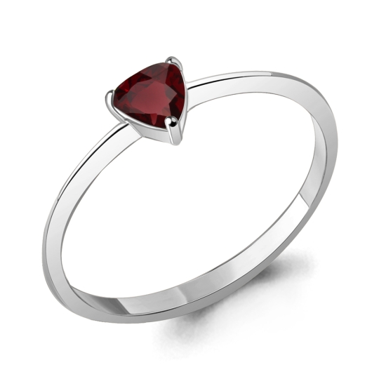 Серьги из серебра с гранатами