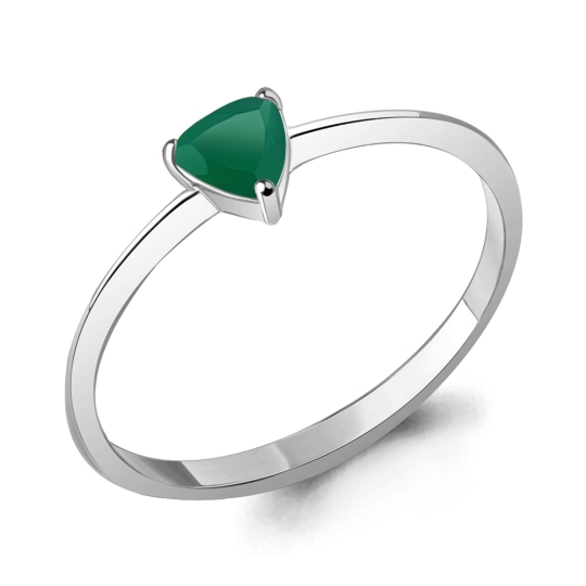 Серьги из серебра с агатами