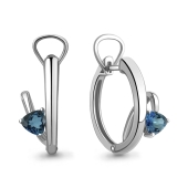 Серьги из серебра с топазами London