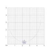 Колье на леске с серебряными вставками и фианитом