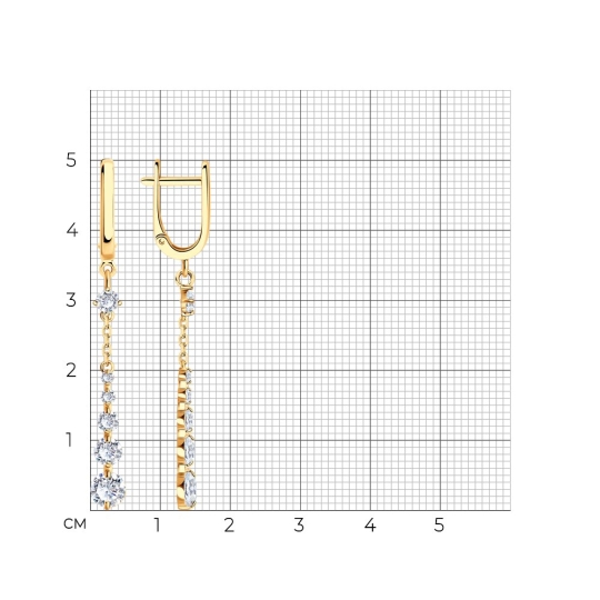 Серьги из золота с ониксами