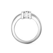 Подвеска из белого золота с бриллиантом