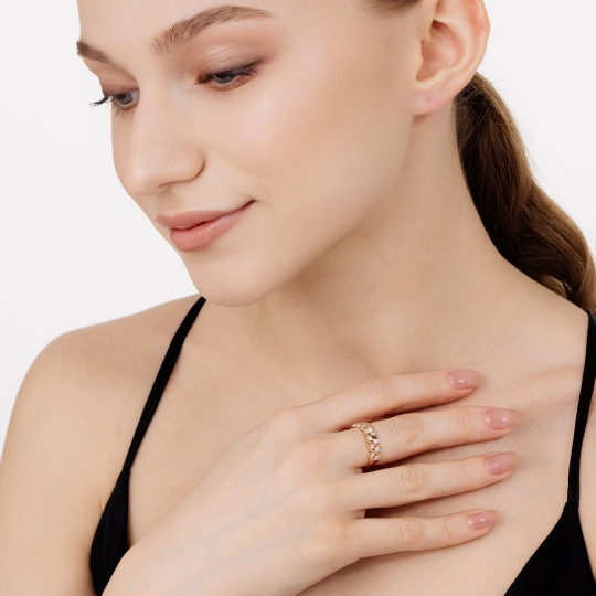 Кольцо из золота с бриллиантами