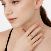 Кольцо из золота с бриллиантами