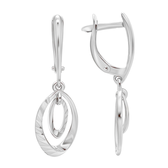 Серьги-продевки из серебра