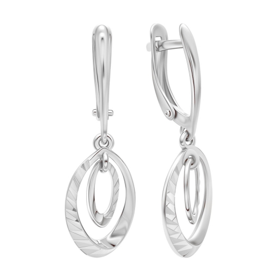 Серьги-продевки из серебра