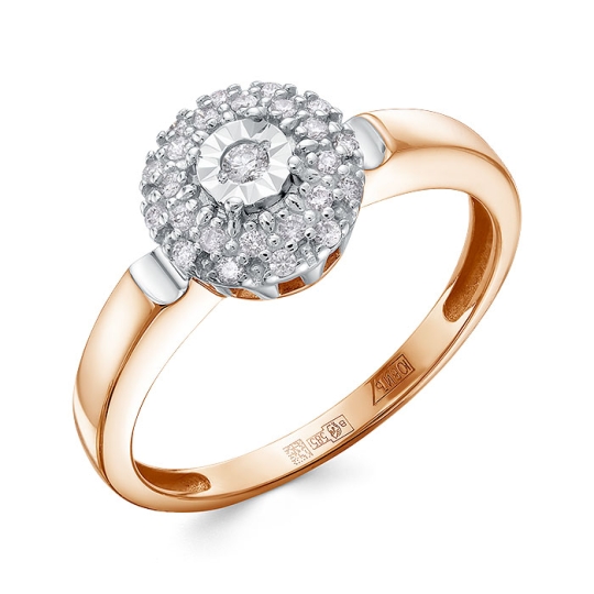 Кольцо из золота с бриллиантом