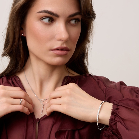 Браслет из золота плетения "Love"