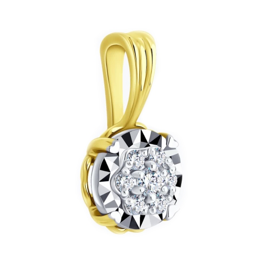 Подвеска из золота с ониксом