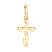Подвеска-крест из золота с бриллиантом
