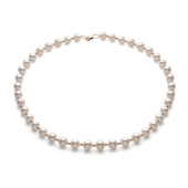 Бусы из жемчуга с золотыми вставками