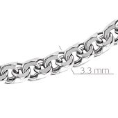 Цепь из белого золота плетения 