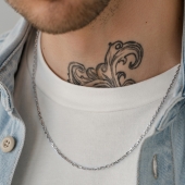 Цепь из белого золота плетения 