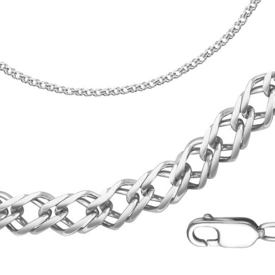 Цепь из золота плетения "Тройной ромб" 