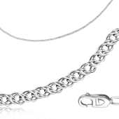 Цепь из белого золота плетения 