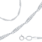 Цепь из белого золота плетения 