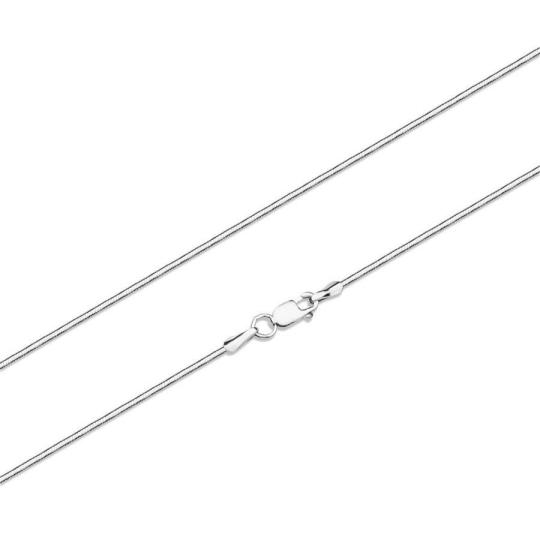 Цепь из белого золота плетения "Якорное"