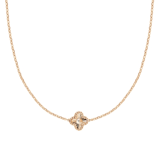 Колье из белого золота с фианитом