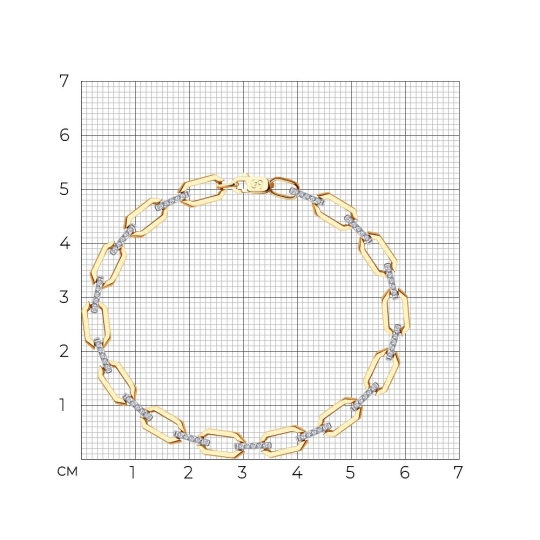 Браслет из золота плетения "Каприз"