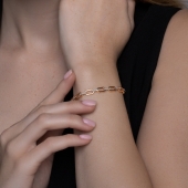 Браслет из золота с фианитами