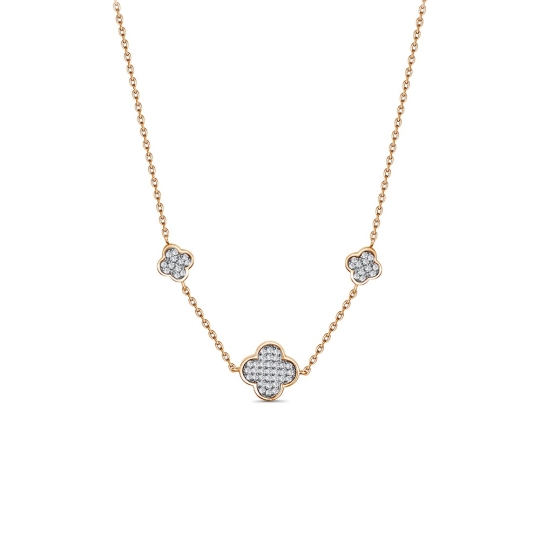 Колье из золота с агатом