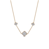 Колье из золота с фианитами