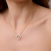 Колье из золота с фианитами