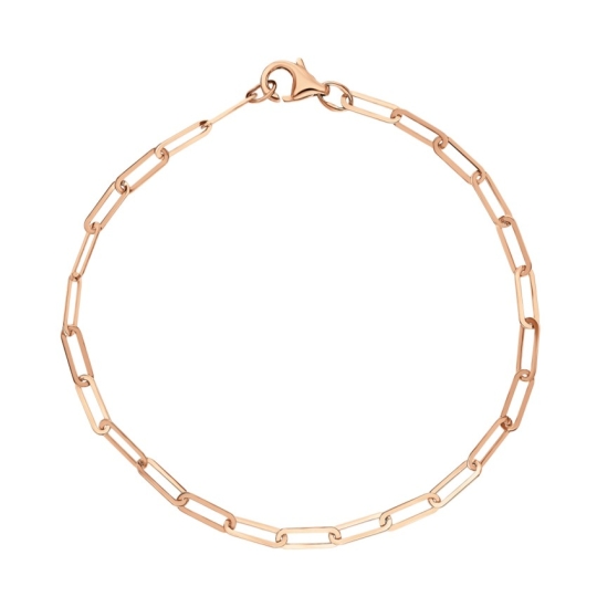 Браслет из белого золота с фианитами