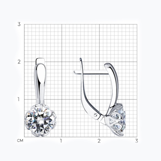 Серьги из серебра 