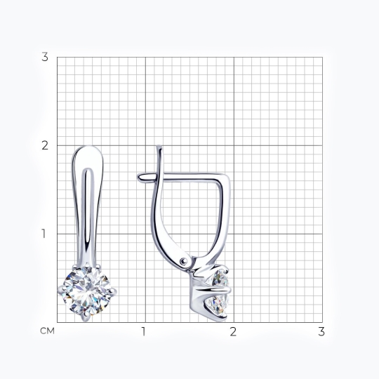 Серьги из серебра