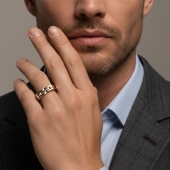 Кольцо-печатка из золота