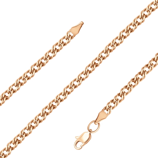 Цепь из золота плетения "Бисмарк"