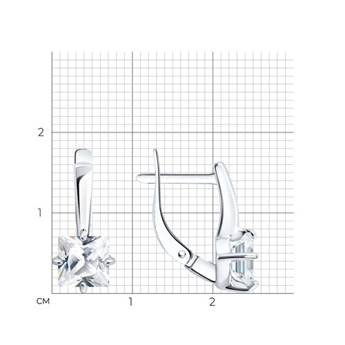Серьги из серебра с перламутром