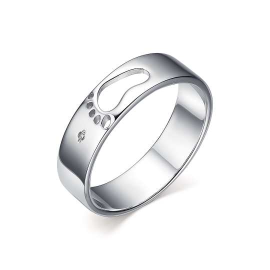 Кольцо на фалангу из серебра "Звёздочки"