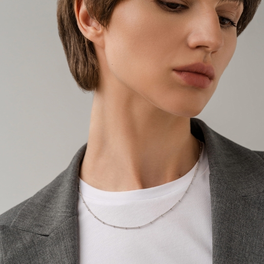 Цепь из золота плетения "Перлина"