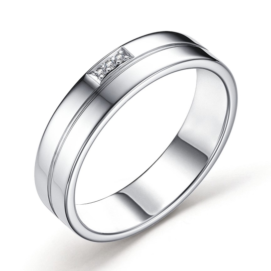 Кольцо из серебра с эмалью и фианитами