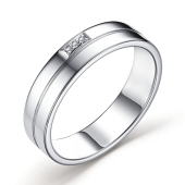 Кольцо из серебра с бриллиантами